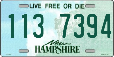 NH license plate 1137394