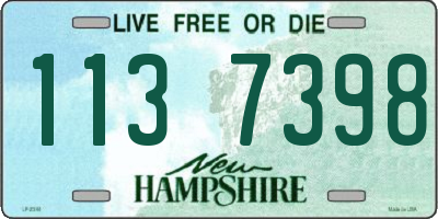NH license plate 1137398