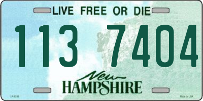 NH license plate 1137404