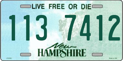 NH license plate 1137412