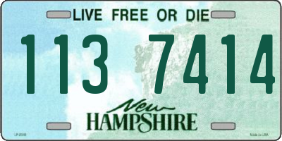 NH license plate 1137414