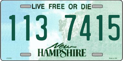 NH license plate 1137415