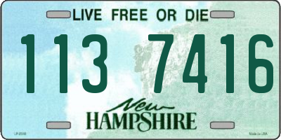 NH license plate 1137416