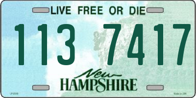 NH license plate 1137417