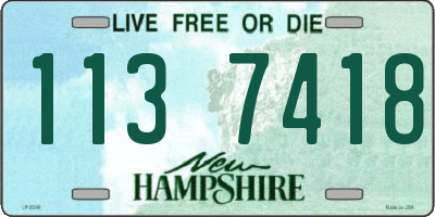 NH license plate 1137418