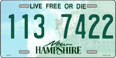 NH license plate 1137422