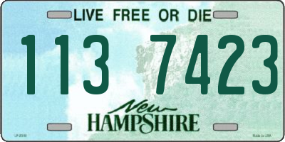 NH license plate 1137423