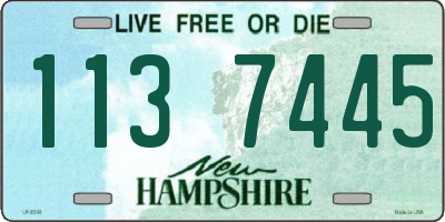 NH license plate 1137445