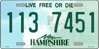 NH license plate 1137451