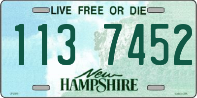 NH license plate 1137452