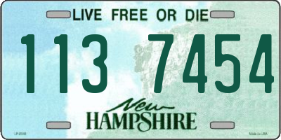 NH license plate 1137454