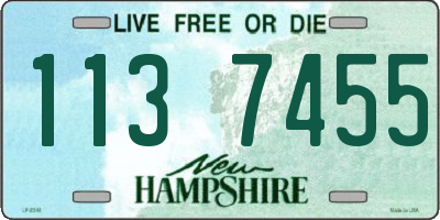 NH license plate 1137455