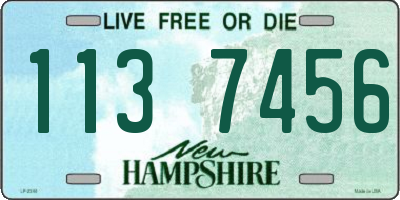 NH license plate 1137456