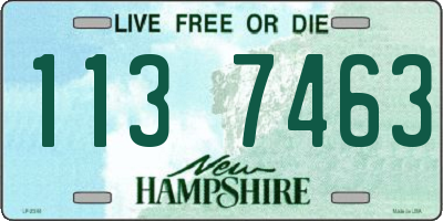 NH license plate 1137463