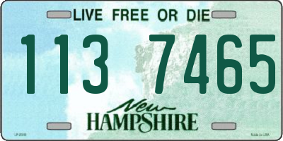 NH license plate 1137465