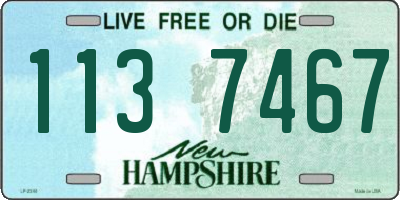 NH license plate 1137467