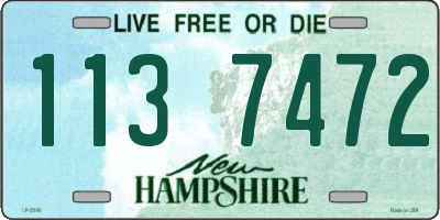 NH license plate 1137472
