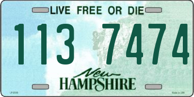 NH license plate 1137474