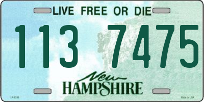 NH license plate 1137475
