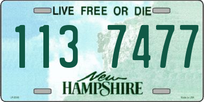 NH license plate 1137477