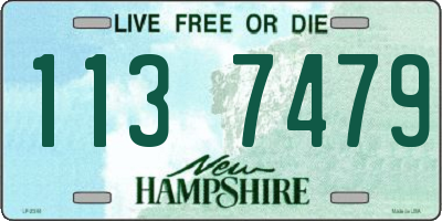NH license plate 1137479