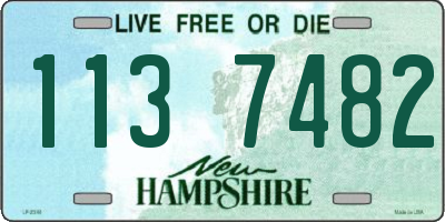 NH license plate 1137482