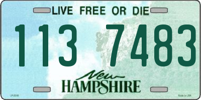 NH license plate 1137483