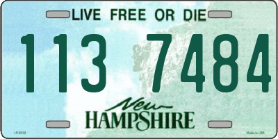 NH license plate 1137484