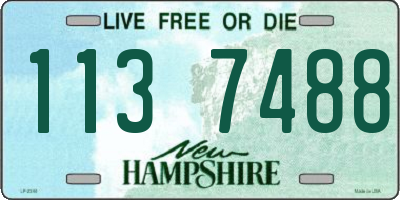NH license plate 1137488