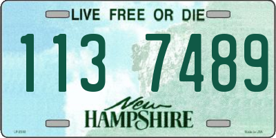 NH license plate 1137489