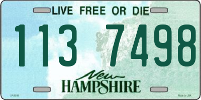 NH license plate 1137498