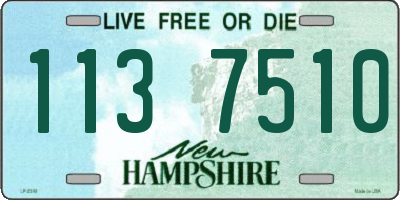 NH license plate 1137510