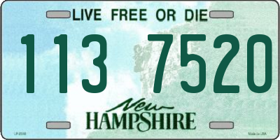 NH license plate 1137520