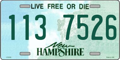 NH license plate 1137526