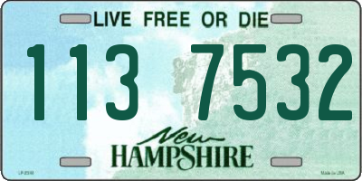 NH license plate 1137532