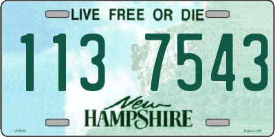 NH license plate 1137543