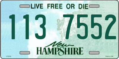 NH license plate 1137552