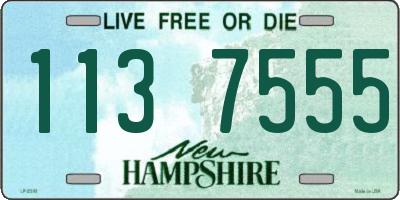 NH license plate 1137555