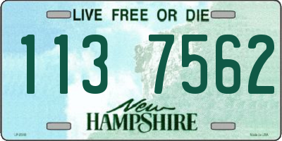 NH license plate 1137562