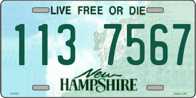 NH license plate 1137567
