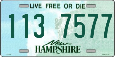 NH license plate 1137577