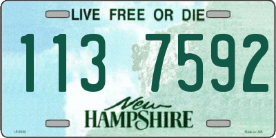 NH license plate 1137592