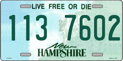 NH license plate 1137602