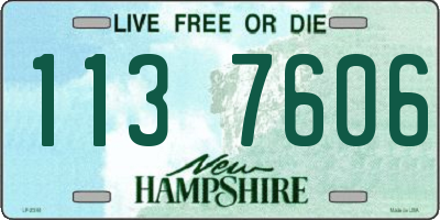 NH license plate 1137606