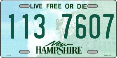 NH license plate 1137607