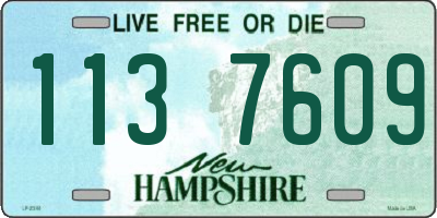 NH license plate 1137609