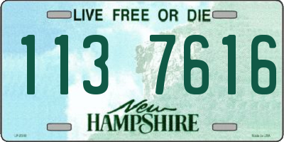 NH license plate 1137616