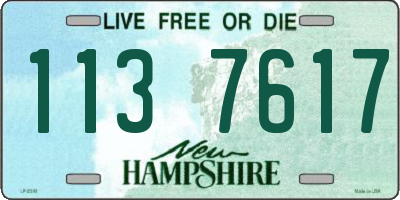 NH license plate 1137617
