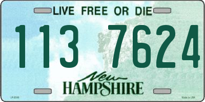 NH license plate 1137624