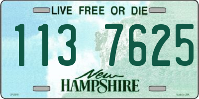 NH license plate 1137625